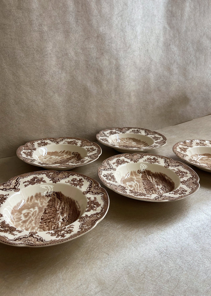 Johnson Brothers Old Britain Castles - Brown Rimmed Bowl