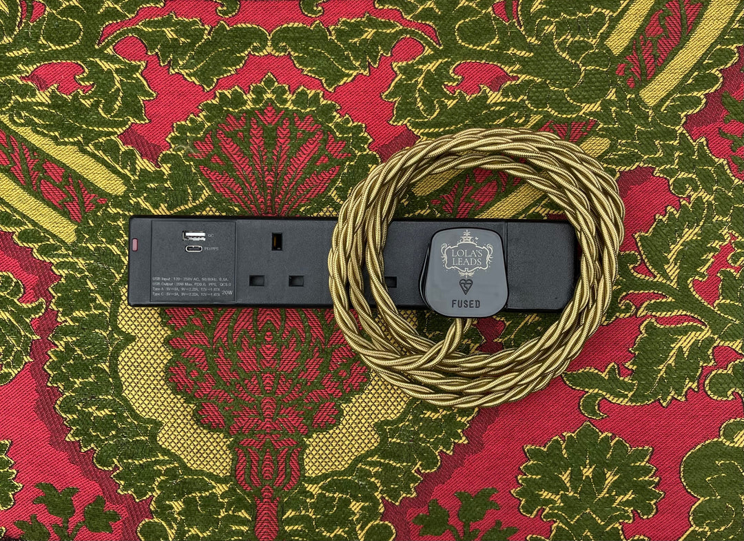 USB A+C Black 3 Gang - Lola&