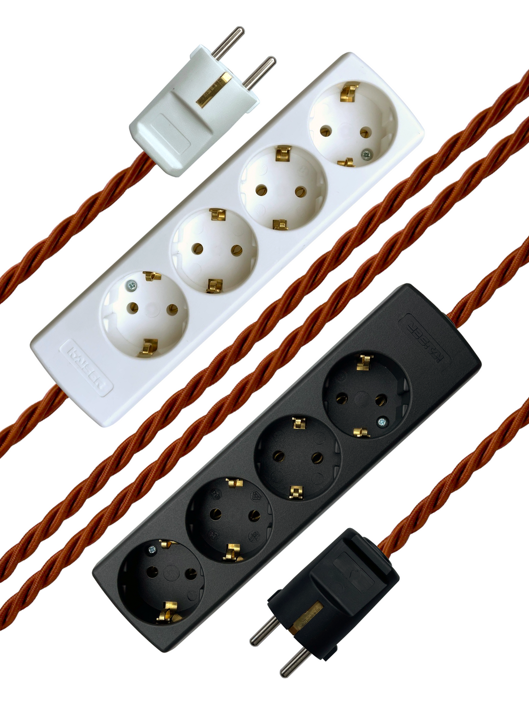 Cinnamon - Lola's Leads EU Fabric Extension Cable