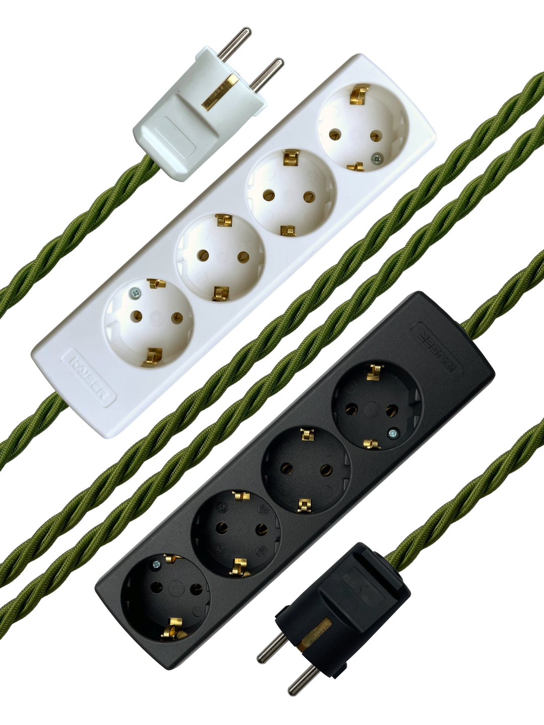 Pesto - Lola's Leads EU Fabric Extension Cable