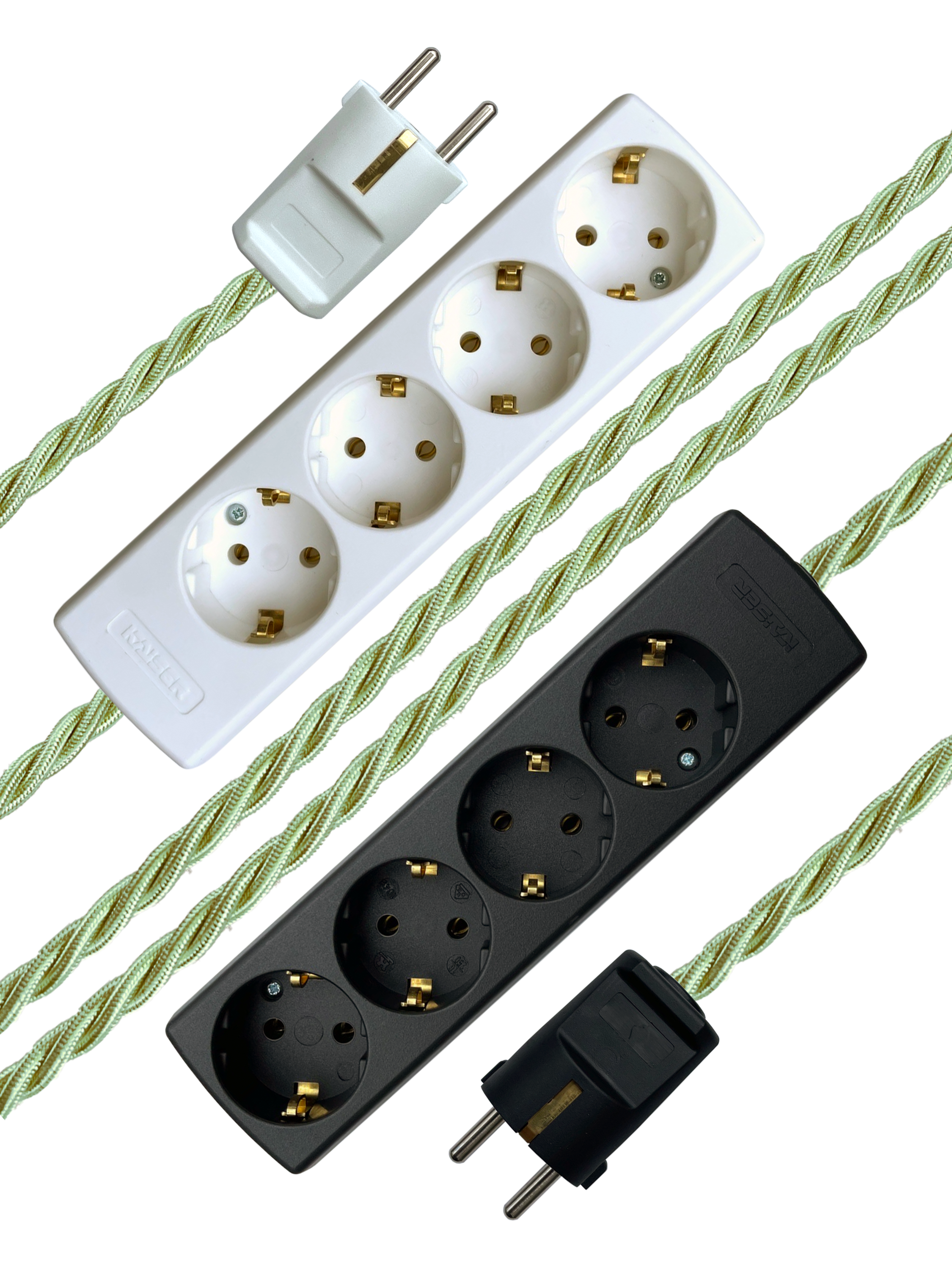 Pistachio - Lola's Leads EU Fabric Extension Cable