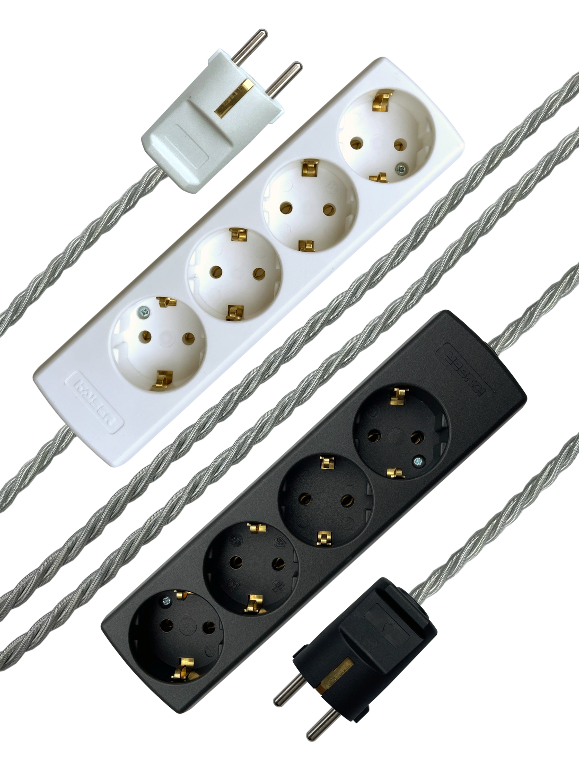 Platinum - Lola's Leads EU Fabric Extension Cable