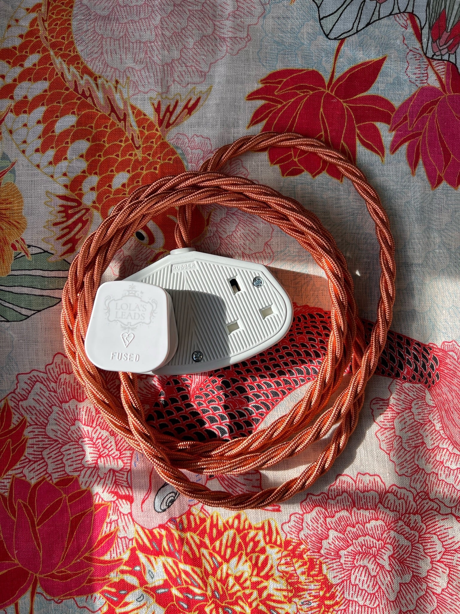 Copper - Lola's Leads Fabric Extension Cable