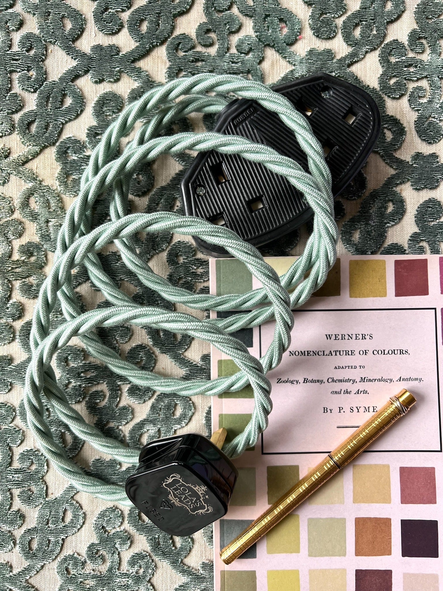 Moon Moth - Lola's Leads Fabric Extension Cable