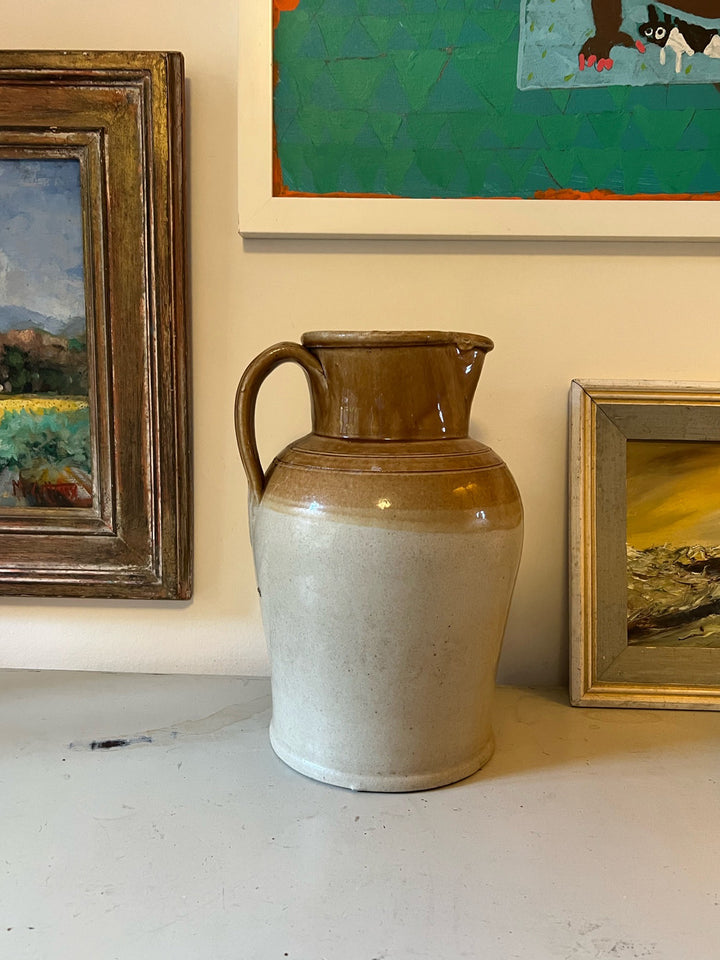 Large Vintage Honey Stoneware Jug