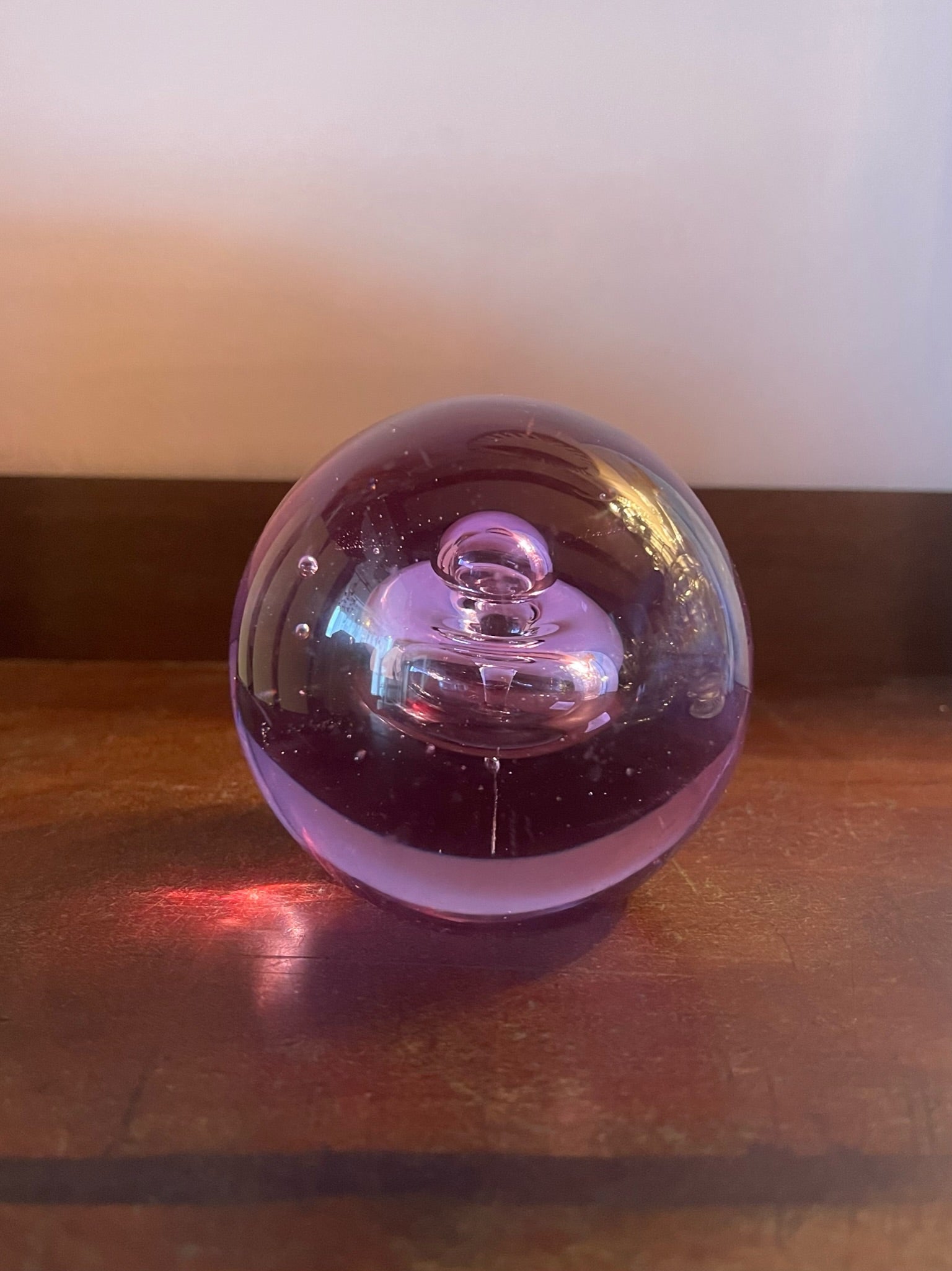 Lilac Donut Bubble Paperweight