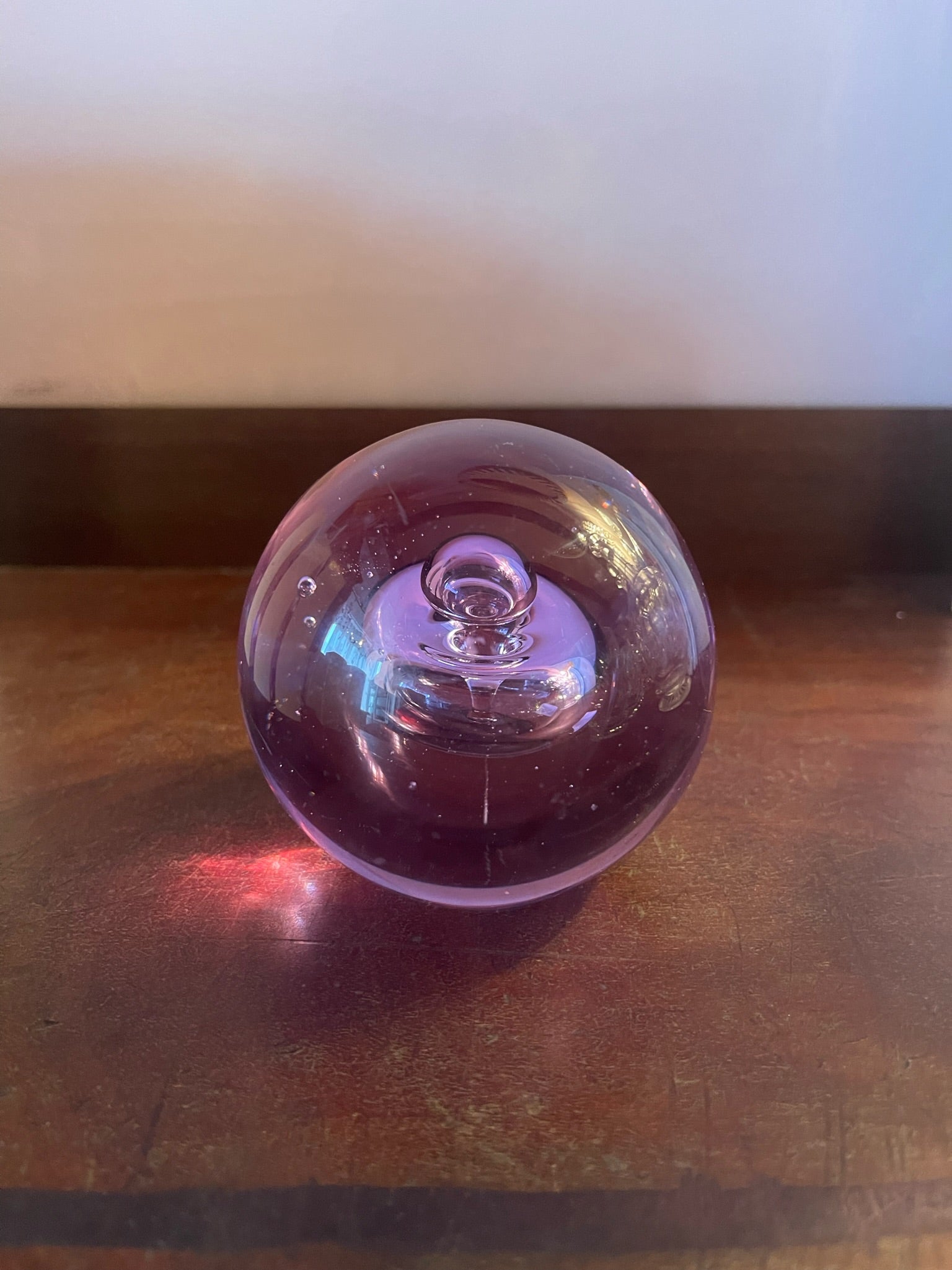 Lilac Donut Bubble Paperweight