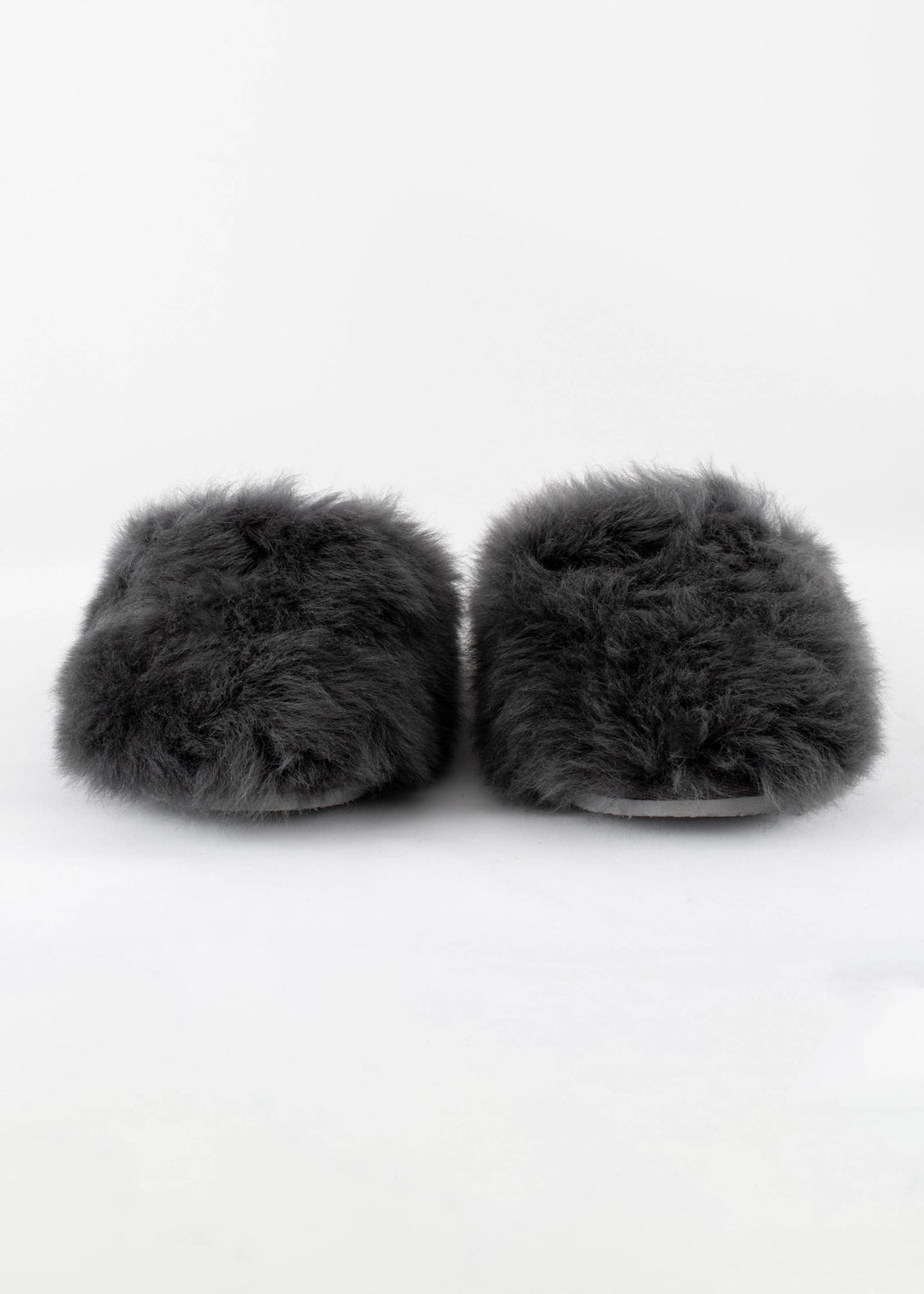Malou Sheepskin Slip On Slippers - Asphalt
