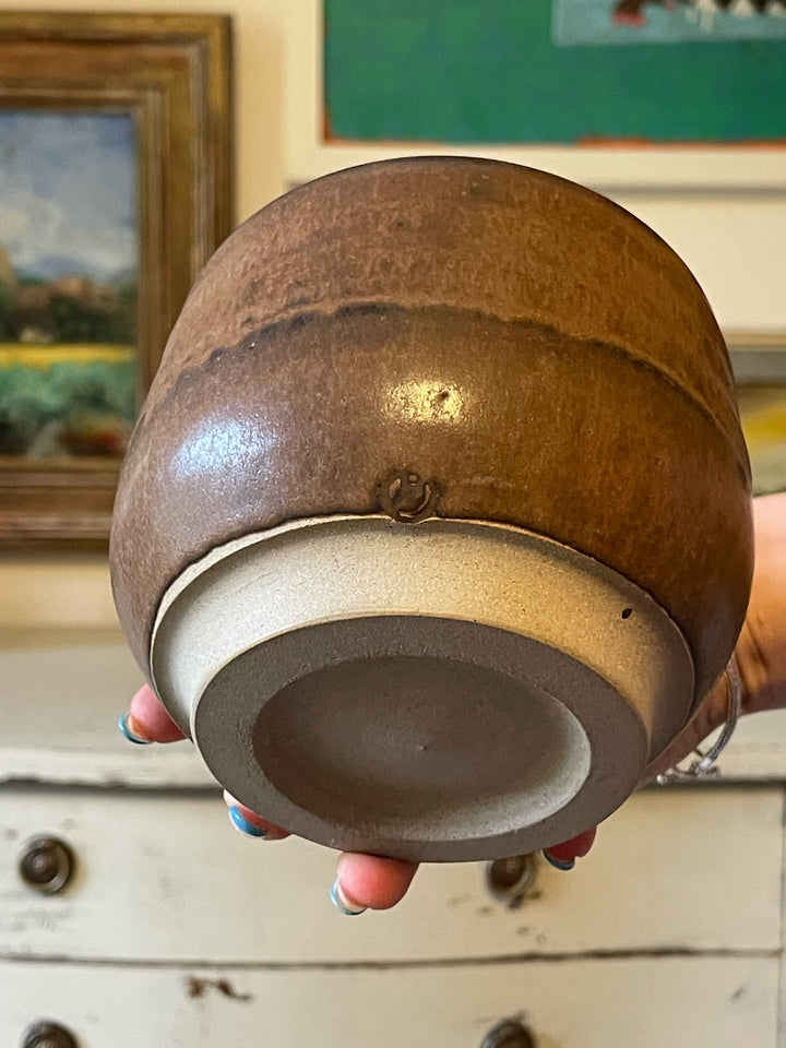 Matt Glazed Brown Bowl
