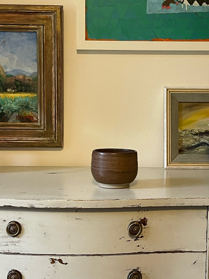 Matt Glazed Brown Bowl