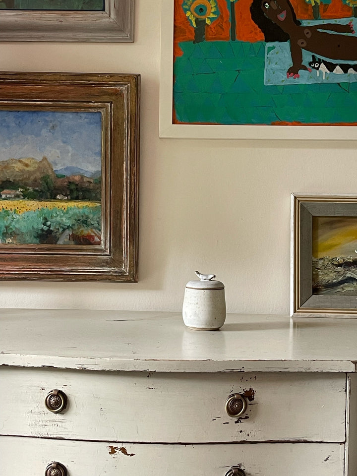 Matt White Bird Jar