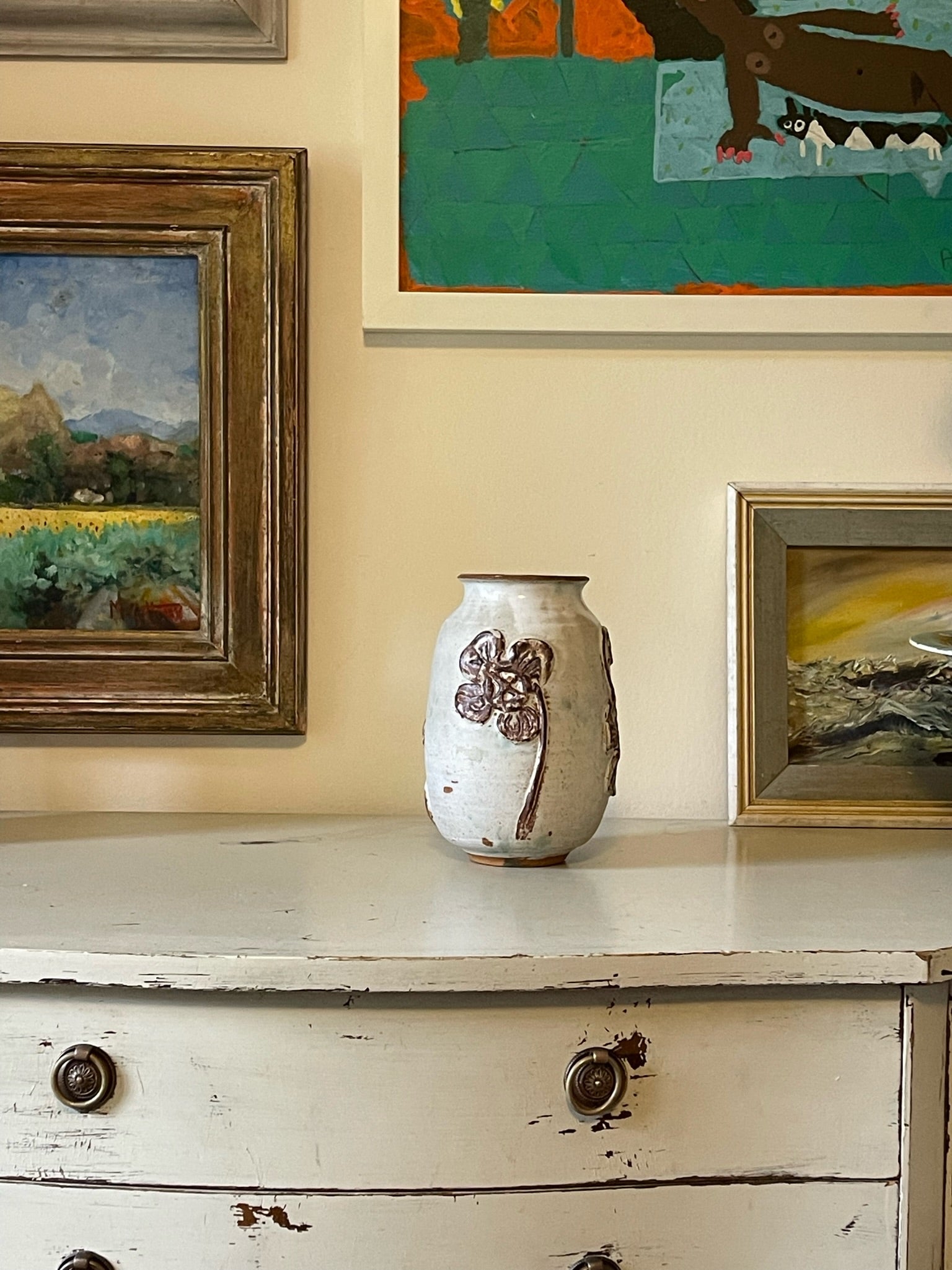 Matt White Glazed Clover Vase