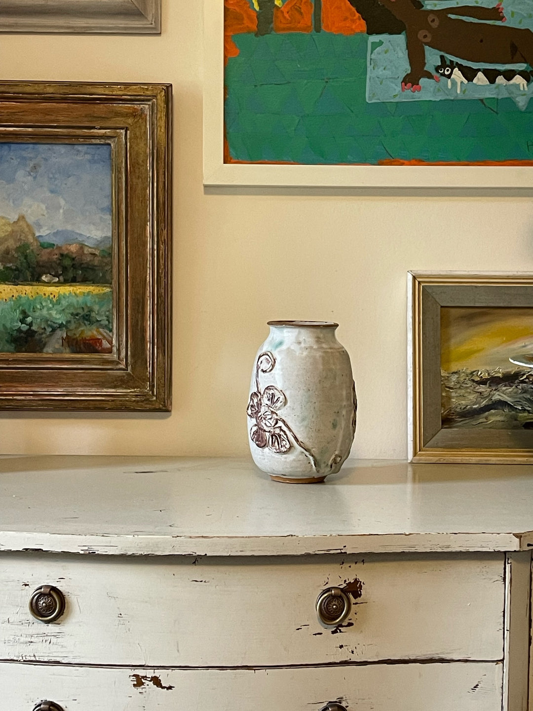 Matt White Glazed Clover Vase