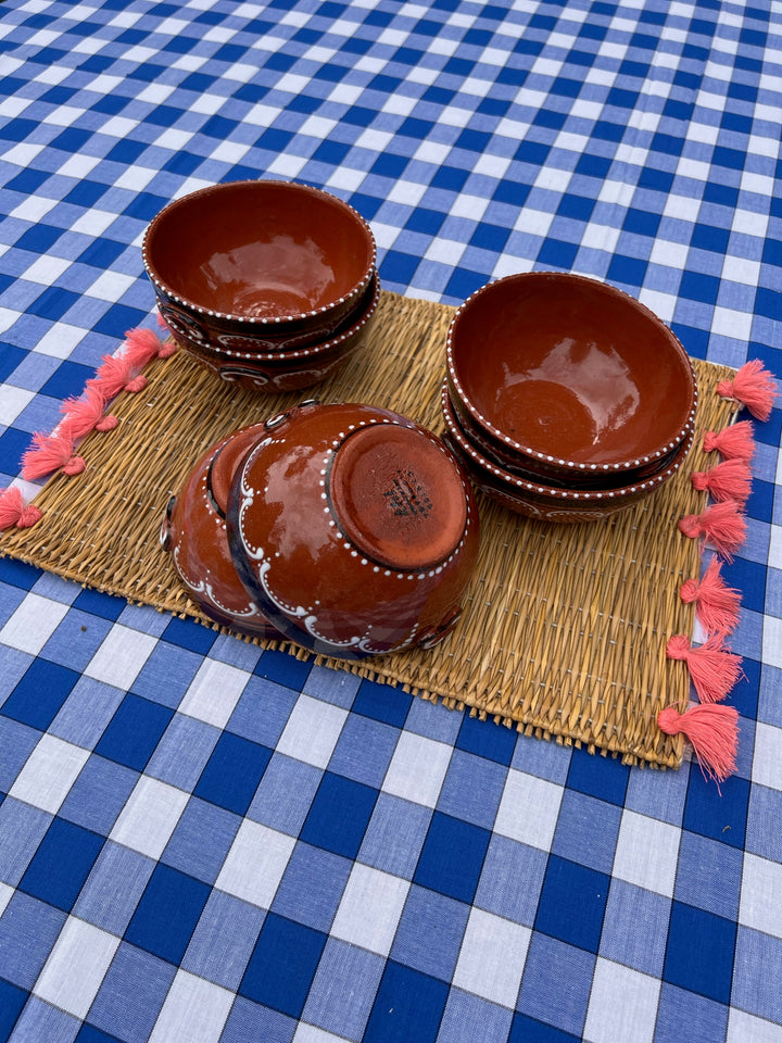 Mediterranean Terracotta Bowls Set of Six