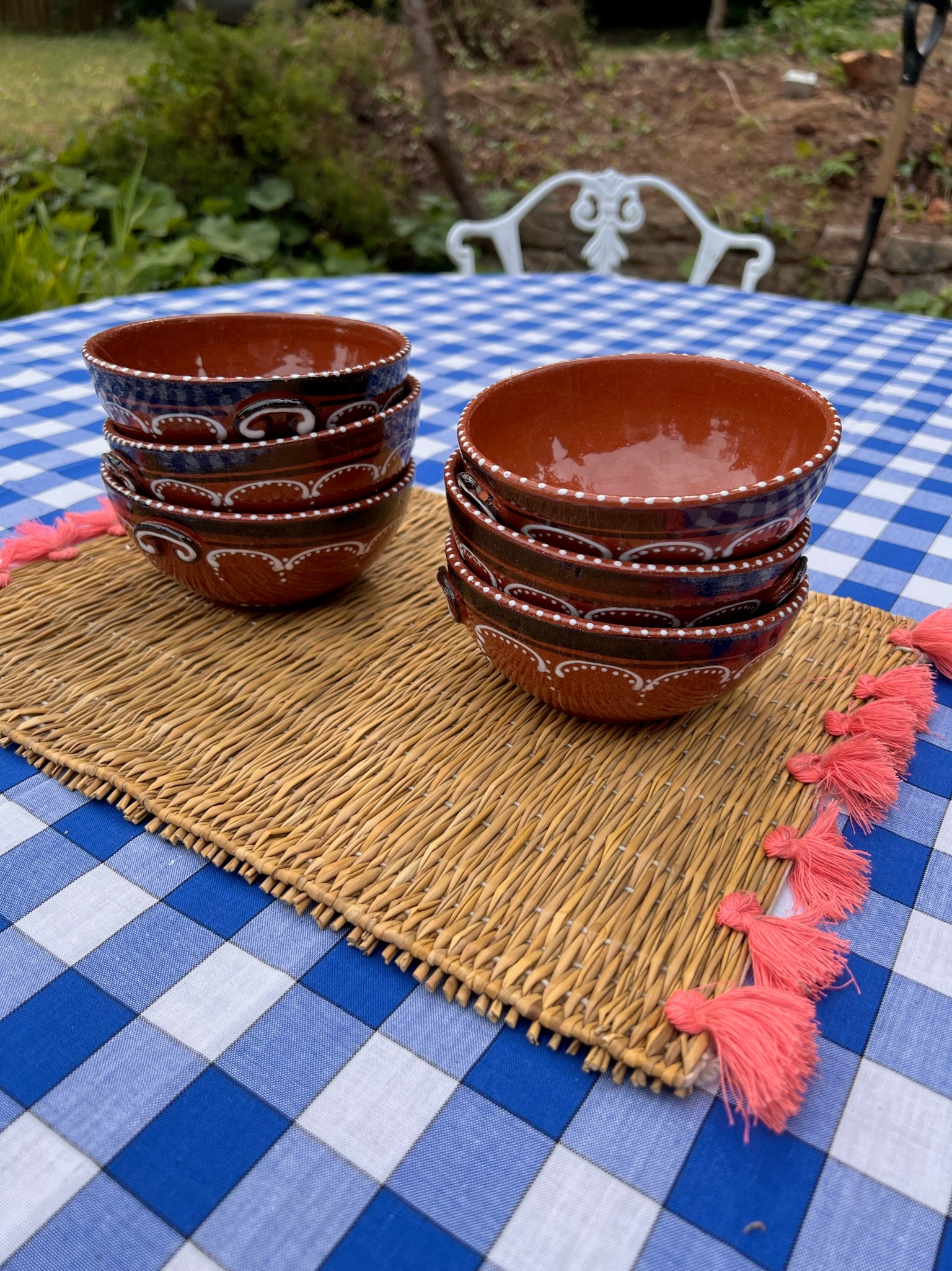 Mediterranean Terracotta Bowls Set of Six