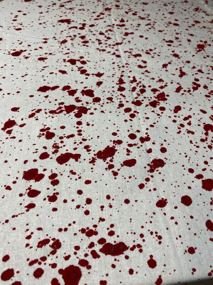 Merlot Splatter Indian Block Print Tablecloth