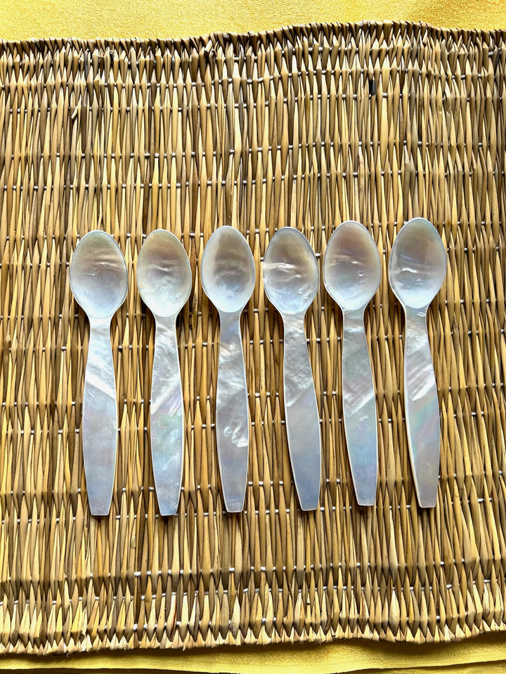 Mother of Pearl Caviar Spoon Set of Six