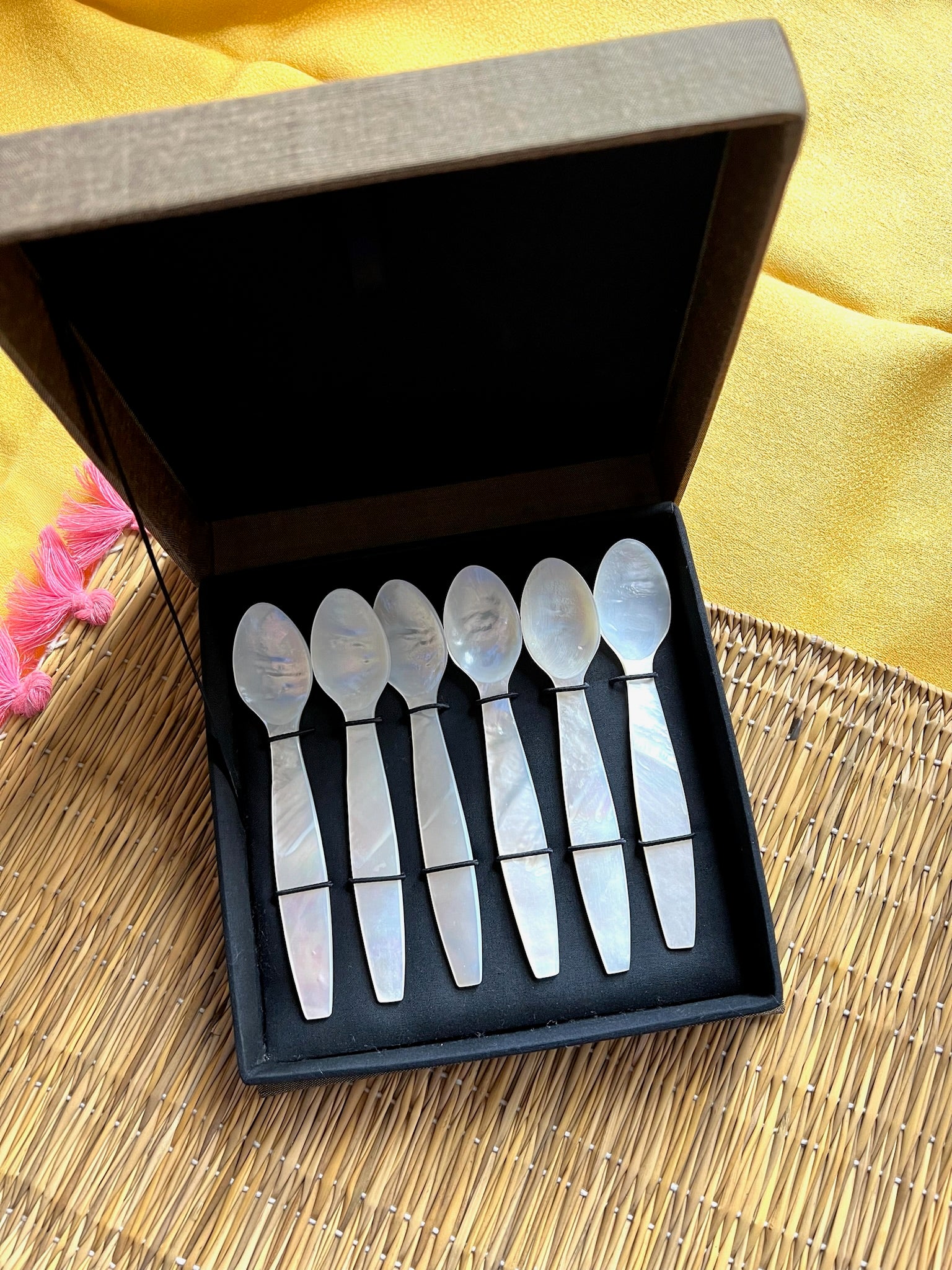 Mother of Pearl Caviar Spoon Set of Six