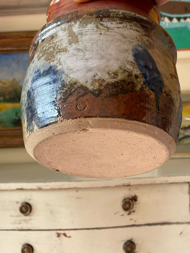 Mottled Glazed Vase