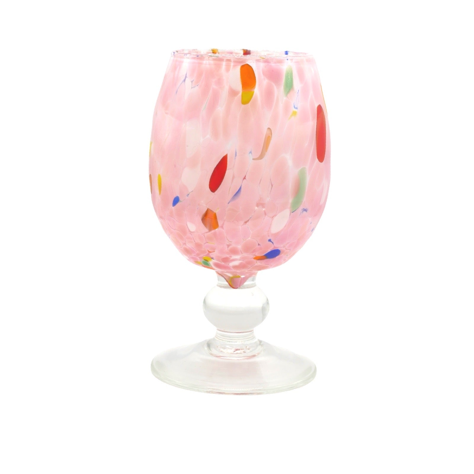 Murano Wine Glass - Pink