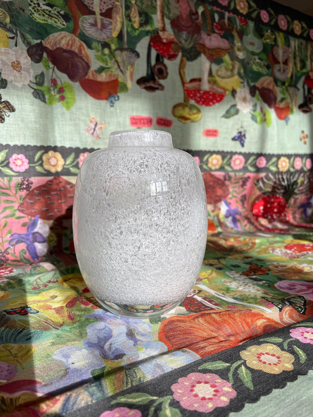 Murano Pulegoso Style Glass Bud Vase