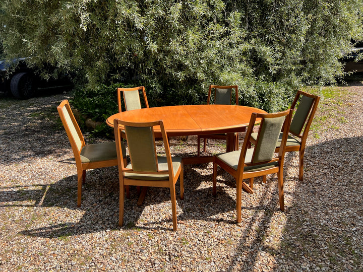 Teak Dining Table Set by Nathan Furniture