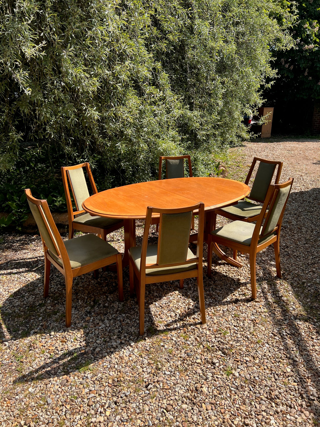 Teak Dining Table Set by Nathan Furniture