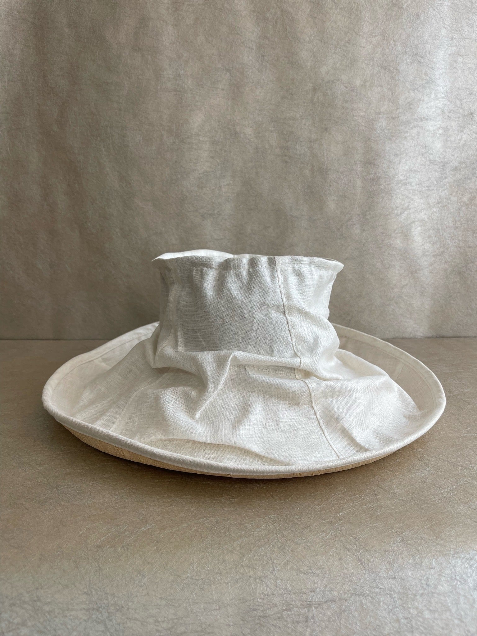Nicole Farhi Straw & Linen Hat