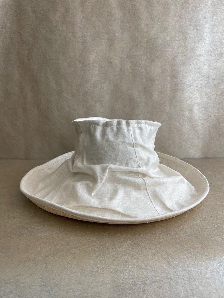 Nicole Farhi Straw &amp; Linen Hat