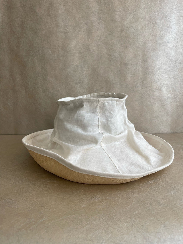 Nicole Farhi Straw &amp; Linen Hat