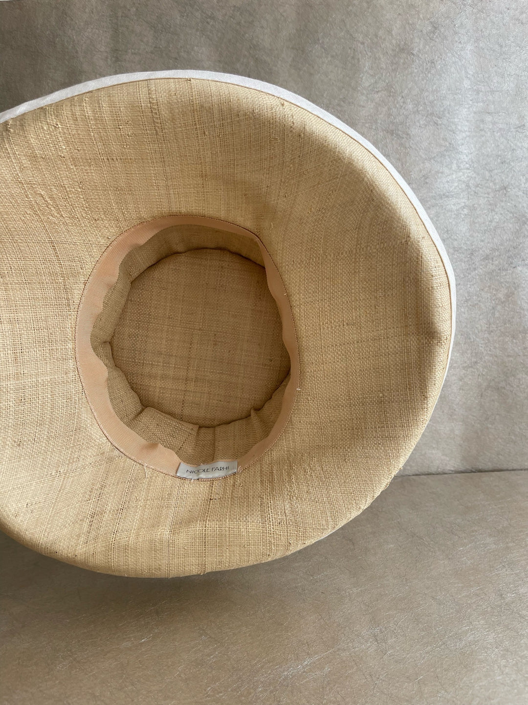 Nicole Farhi Straw &amp; Linen Hat