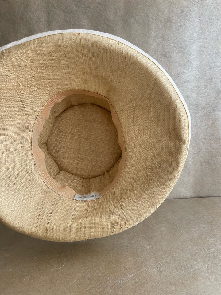 Nicole Farhi Straw &amp; Linen Hat