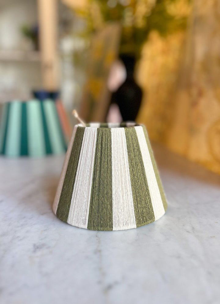 Olive Recycled Cotton Lampshade