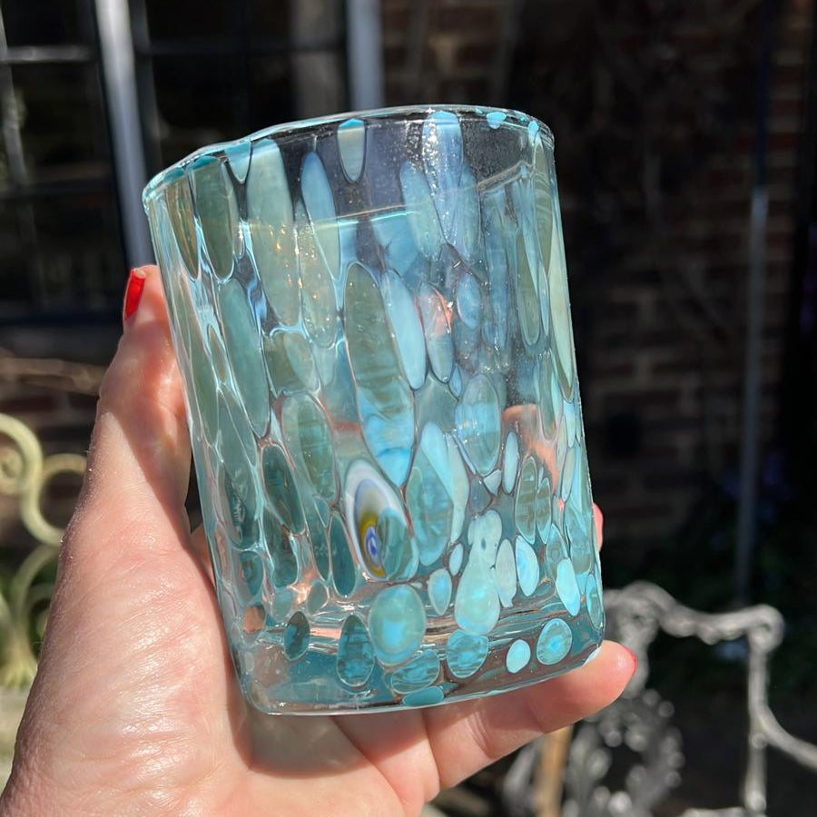Murano Dimple Tumbler - Light Blue