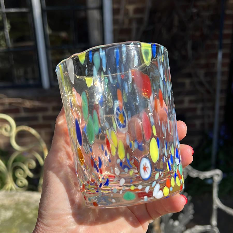 Murano Dimple Tumbler - Multi-coloured
