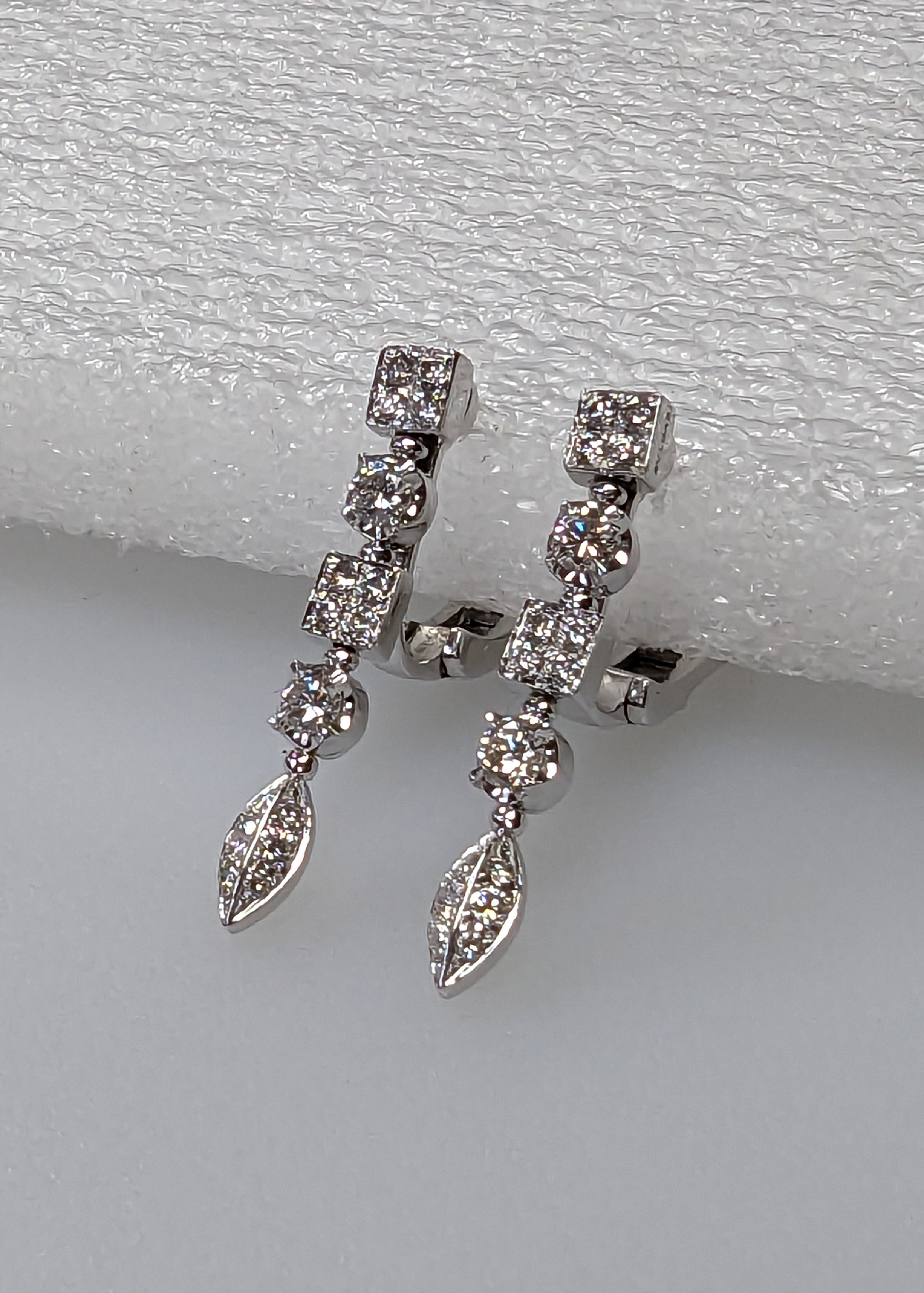 Bvlgari White Gold Diamond Earrings