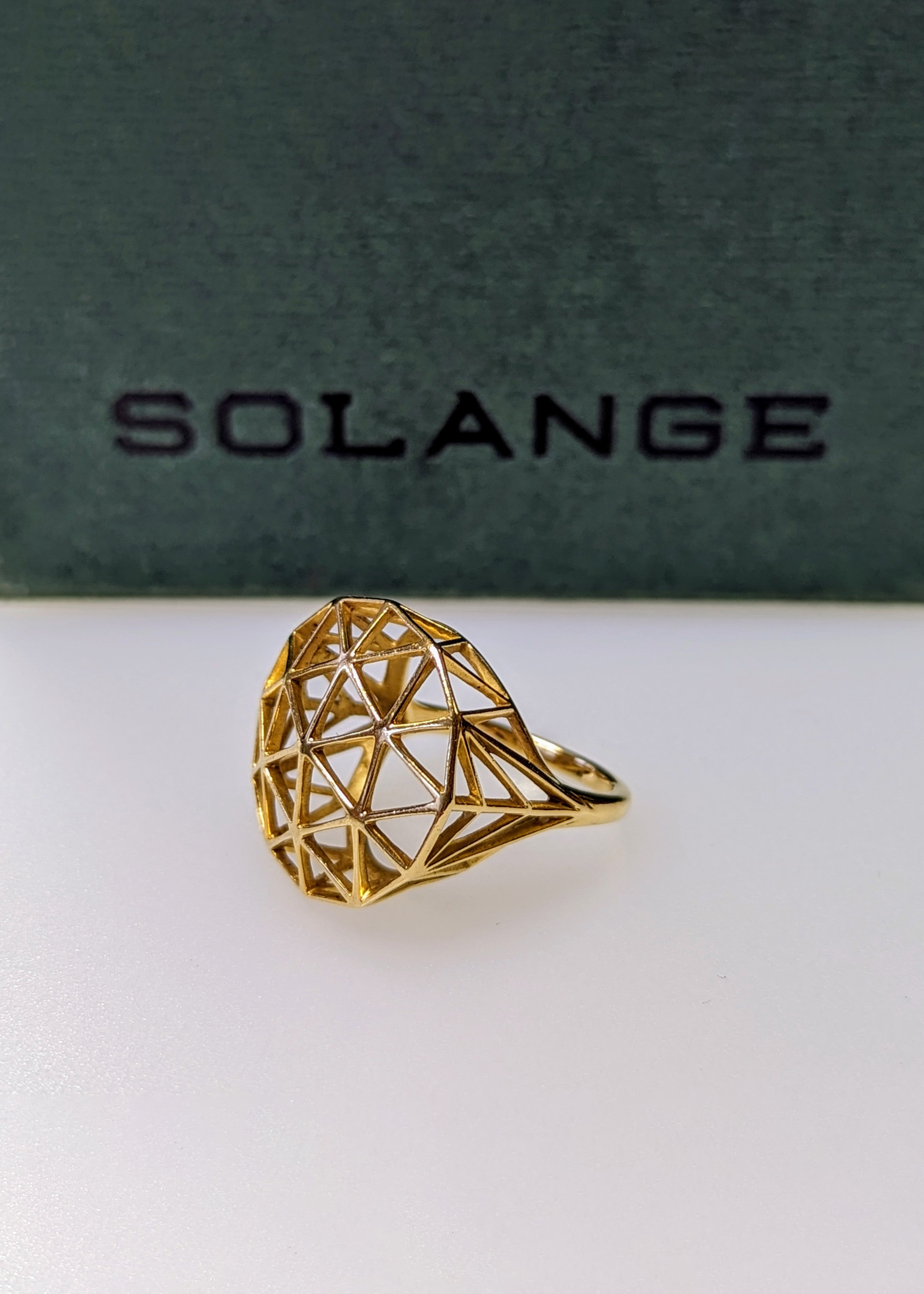 Solange Delicate Skeleton Gold Ring