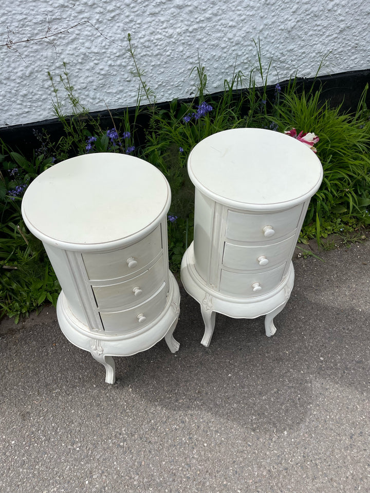 Cream Ornate Side Table