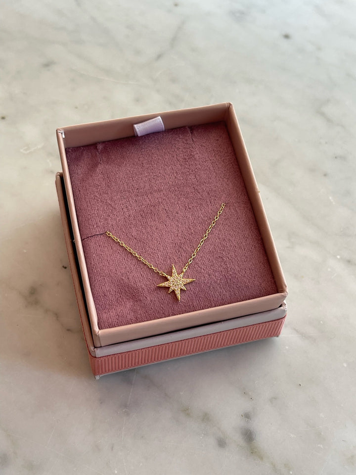 Penny Levi Gold Starburst Necklace