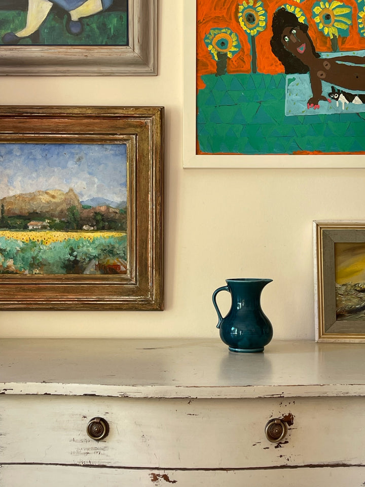 Prinknash Teal Jug