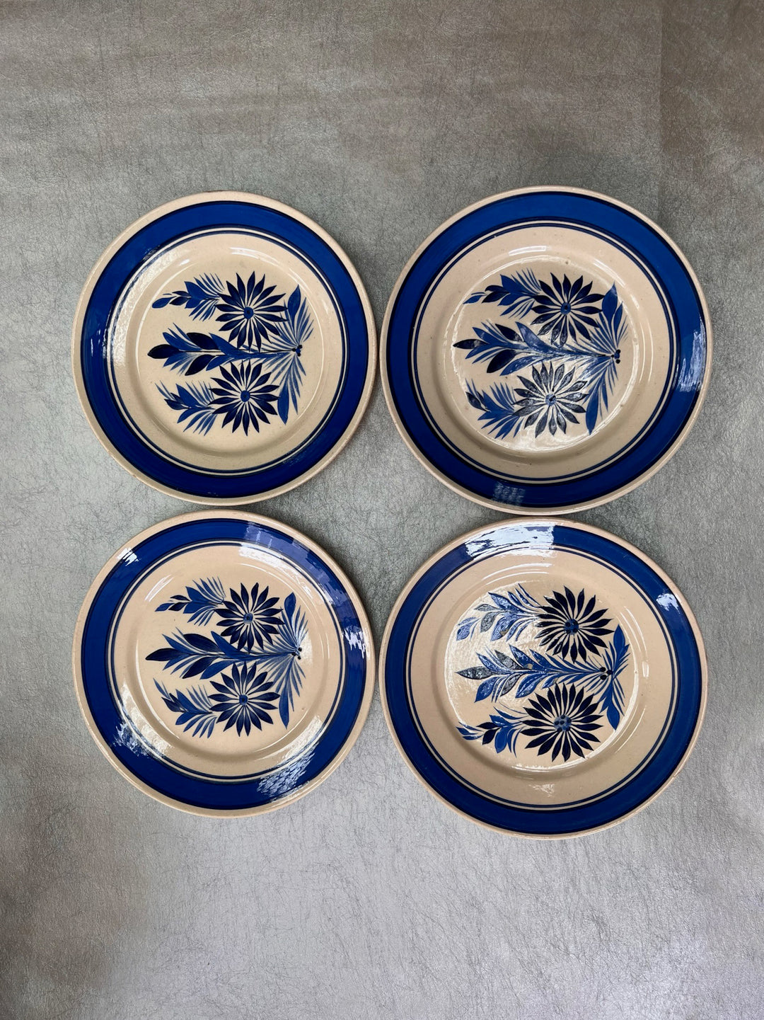 Quimper Large Cup &amp; Saucer with Plate Set