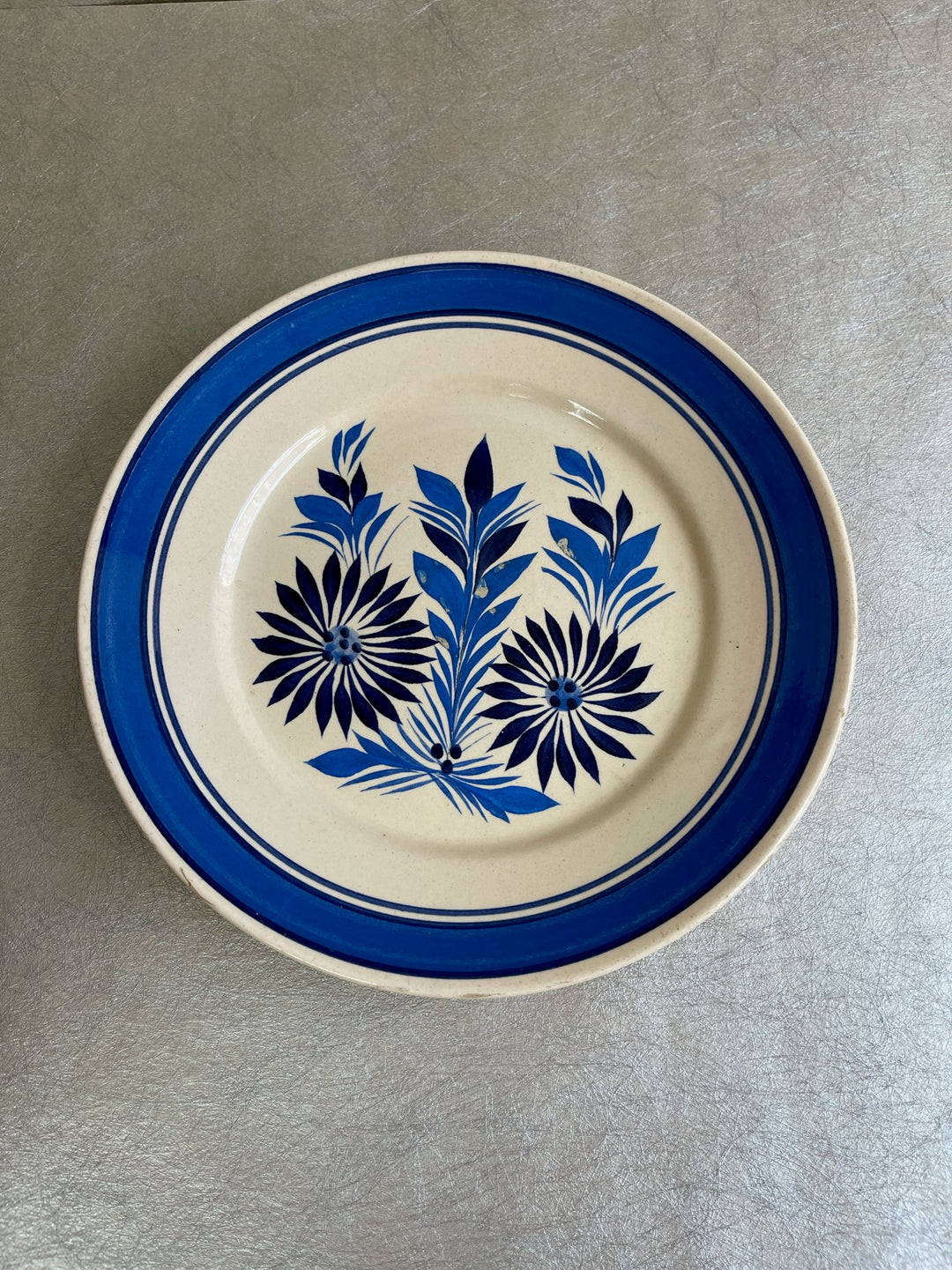 Quimper Large Cup &amp; Saucer with Plate Set