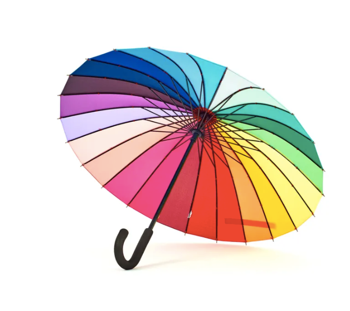 Rainbow Umbrella Two Sizes