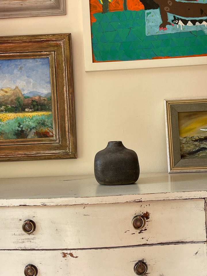 Rectangular Matt Stoneware Vase