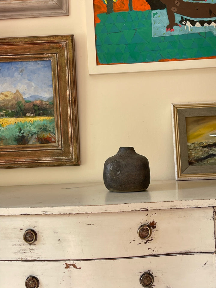 Rectangular Matt Stoneware Vase