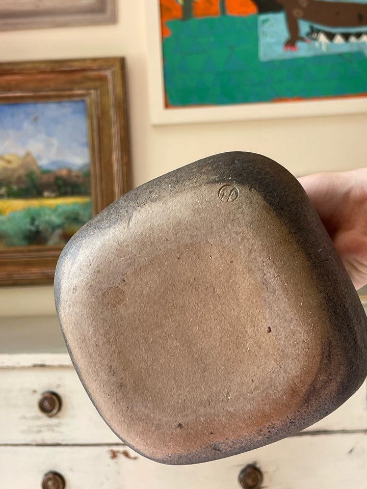 Rectangular Matt Stoneware Vase
