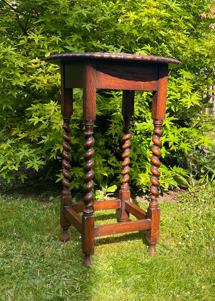 Round Barley Twist Side Table