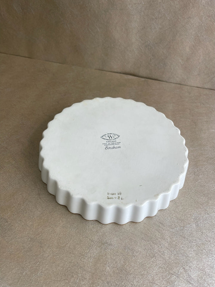 Royal Worcester Evesham Plum Flan Dish