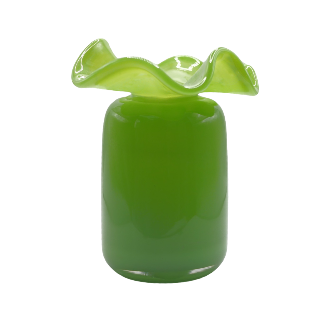 Ruffle Bud Vases - Green