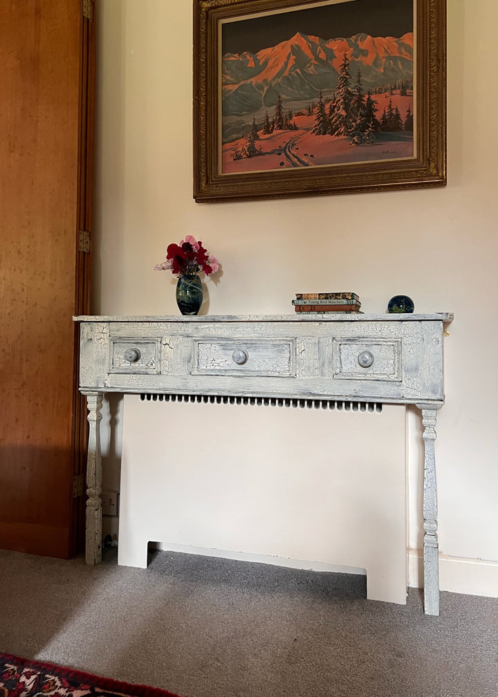 Rustic Console Table Radiator Cover